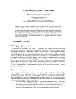 DSSim-ontology mapping with uncertainty