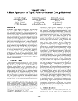GroupFinder: A New Approach to Top-K Point-of
