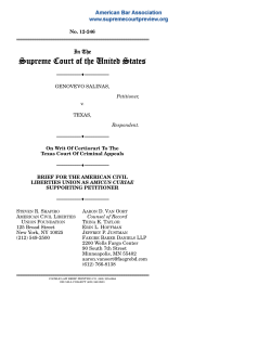 Brief for the American Civil Liberties Union in Support of Petitioner