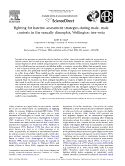 Fighting for harems - Academic Home Page