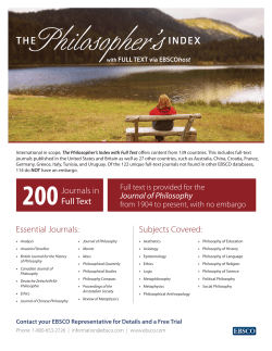 Journal of Philosophy