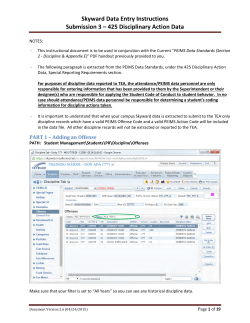 Discipline Data - McAllen Independent School District