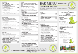 HH Bar menu Spring 2016.indd