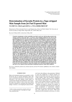 Determination of Keratin Protein in a Tape