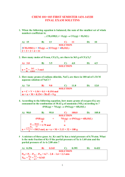 chem 101+103 first semister 1431