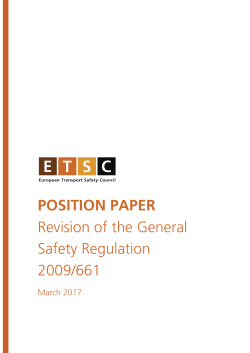 - European Transport Safety Council