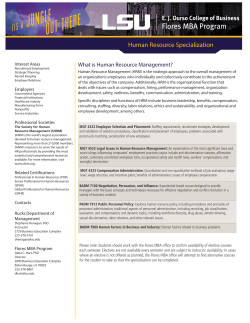 Human Resource Specialization