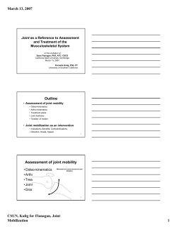 March 13, 2007 CSUN, Kulig for Flanagan, Joint