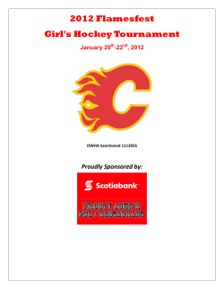 2012 Flamesfest Tournament Program
