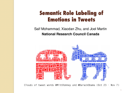Semantic Role Labeling of Emotions in Tweets