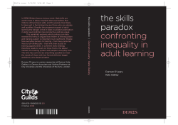 the skills paradox confronting inequality in adult learning