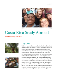 Costa Rica Journal Blog