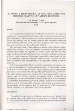 Dr. Farouk EI-Baz International Development