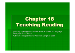 Chapter 18 Teaching Reading