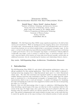 Mnemonic SOMs: Recognizable Shapes for Self
