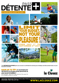 Detente Plus Pass 2017