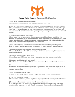 Ragnar Relay Chicago- Frequently Asked Questions