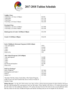 Toddler Class: 2 Half Days (8:15am