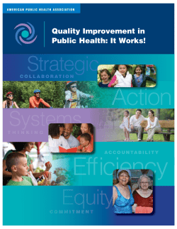 Quality Improvement in Public Health: It Works!