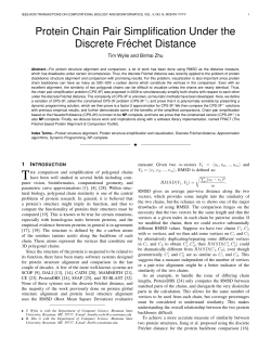 Protein Chain Pair Simplification Under the Discrete Fr&eacute;chet Distance