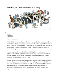 Crazy Busy - Dr. Hallowell