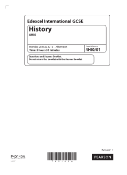 History - Edexcel