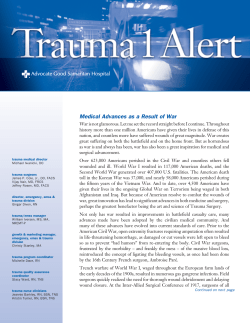 Medical Advances as a Result of War