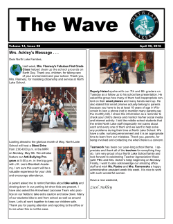 4-29-16 - North Lake School District