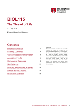 as PDF - Unit Guide