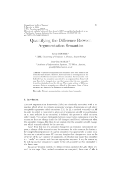 Quantifying the Difference Between Argumentation Semantics