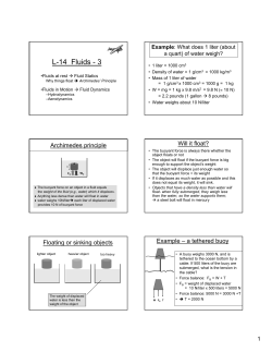 L-14 Fluids - 3 - University of Iowa Physics