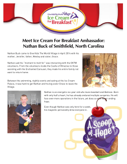 Meet Ice Cream For Breakfast Ambassador: Nathan Buck of