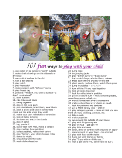101 fun ways to play with your child