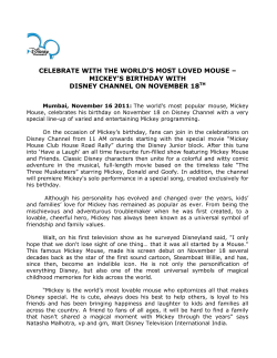 celebrate with the world`s most loved mouse