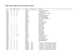 Math symbols defined by LaTeX package &laquo;txfonts