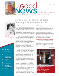 January-February 2008 - Church of St. Matthew