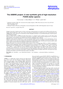 The AMBRE project: A new synthetic grid of high