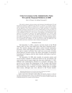 Crisis Governance in the Administrative State