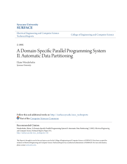 A Domain-Specific Parallel Programming System II. Automatic Data