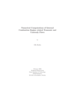 Numerical Computations of Internal Combustion Engine