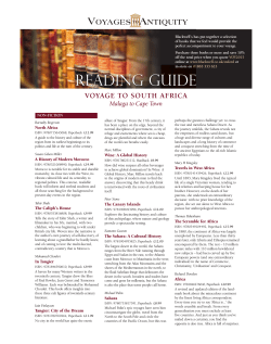 READING GuIDE - Voyages to Antiquity