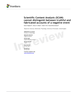 Scientific Content Analysis (SCAN) cannot distinguish between