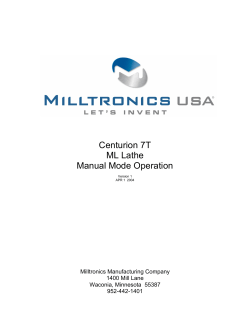 7000T ML Series Manual Mode Operation