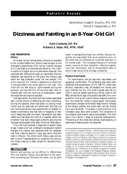 Dizziness and Fainting in an 8-Year-Old Girl