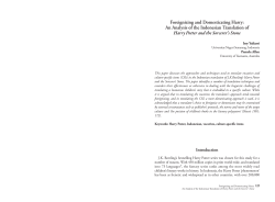 Foreignizing and Domesticating Harry: An Analysis of the