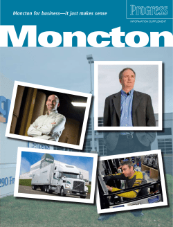 Moncton Supplement - Moncton Industrial Development