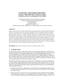 Panoramic Viewfinder: providing a real