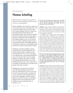 Thomas Schelling Interview