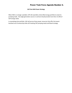 Power Task Force Agenda Number 2.