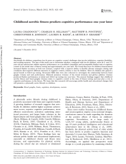 Childhood aerobic fitness predicts cognitive